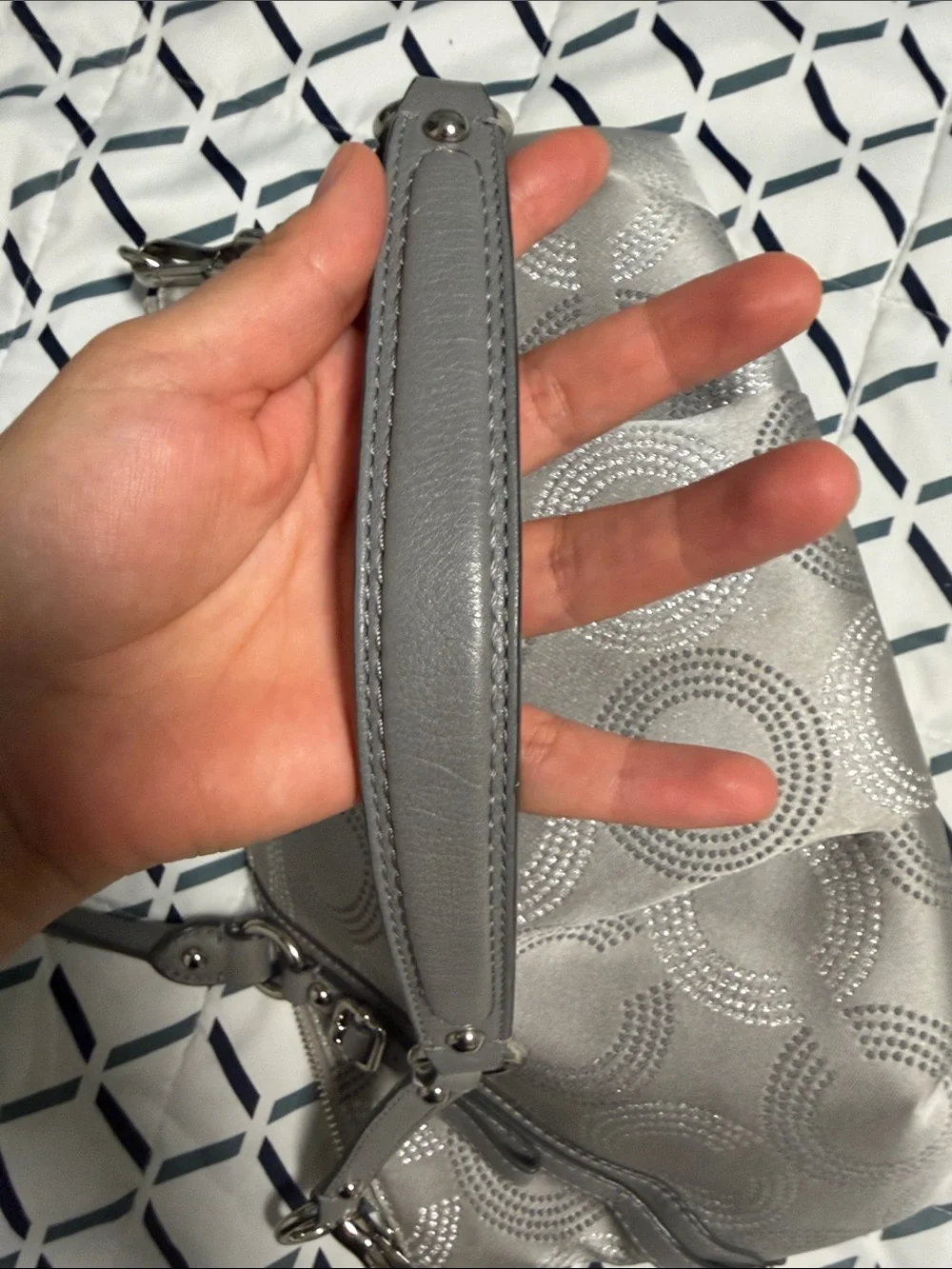 Coach Madison Dotted Op Art Sophia Satchel